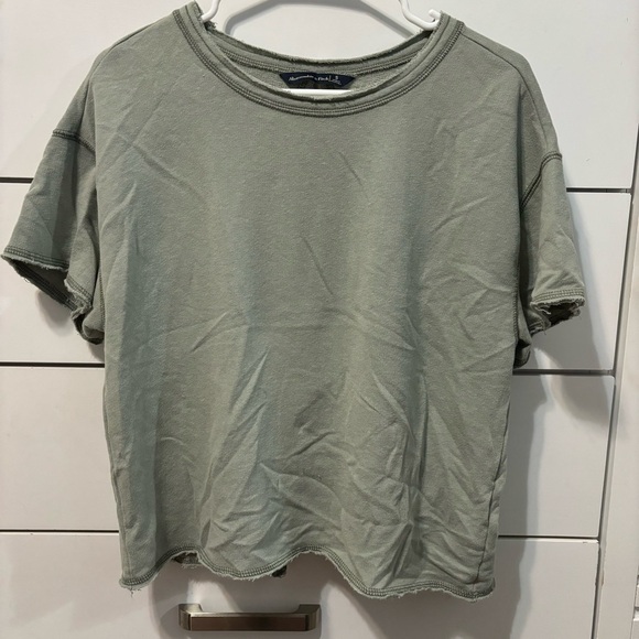 Abercrombie Green Tie Back Top - Picture 2 of 5